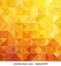Yellow Grid Mosaic Background, Creative Design Templates