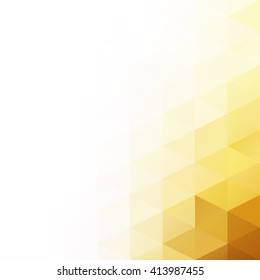 Yellow Grid Mosaic Background, Creative Design Templates