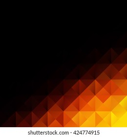 Yellow Grid Mosaic Background, Creative Design Templates
