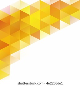 Yellow Grid Mosaic Background, Creative Design Templates