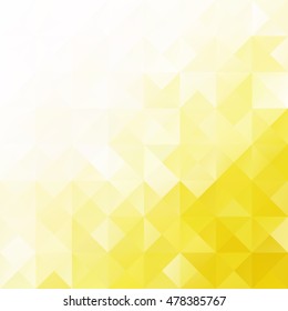Yellow Grid Mosaic Background, Creative Design Templates
