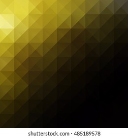 Yellow Grid Mosaic Background, Creative Design Templates