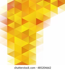 Yellow Grid Mosaic Background, Creative Design Templates