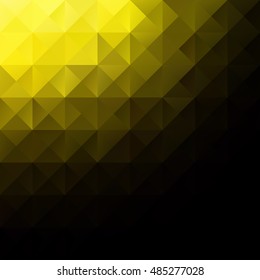 Yellow Grid Mosaic Background, Creative Design Templates
