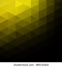 Yellow Grid Mosaic Background, Creative Design Templates