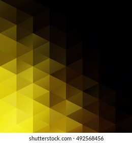 Yellow Grid Mosaic Background, Creative Design Templates