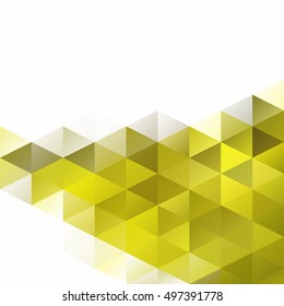Yellow Grid Mosaic Background, Creative Design Templates