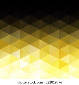 Yellow Grid Mosaic Background, Creative Design Templates