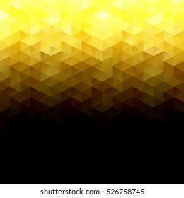 Yellow Grid Mosaic Background, Creative Design Templates