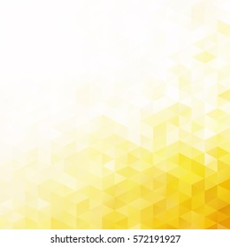 Yellow Grid Mosaic Background, Creative Design Templates