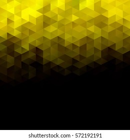 Yellow Grid Mosaic Background, Creative Design Templates