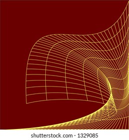 yellow grid on burgundy background vector