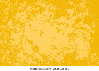 Yellow grunge abstract distressed background with copy space. Summer rough backdrop texture