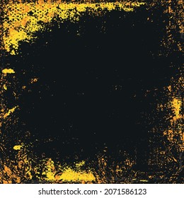 Yellow grunge background. Abstract texture