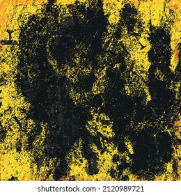 Yellow grunge background. Abstract texture