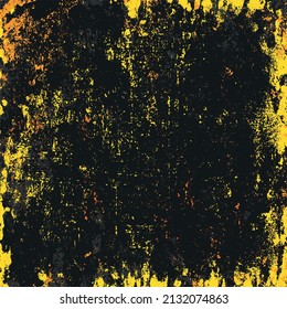 Yellow grunge background. Abstract texture