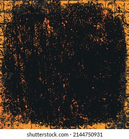 Fondo de grunge amarillo. Textura abstracta