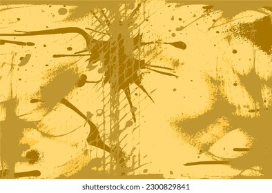 Yellow grunge background abstract vector