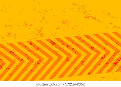 yellow grunge background with orange stripes design