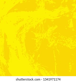 Yellow grunge background. The texture of the brush