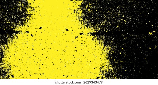 Yellow grunge background. Texture of old paint.