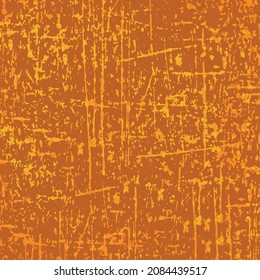 Yellow grunge background. Vector scratched texture