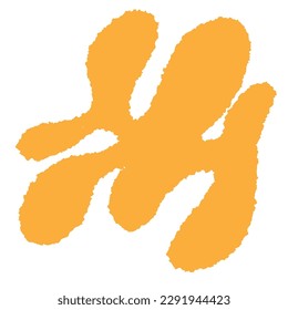 Yellow grunge bloop shape, good for your graphic design resources.