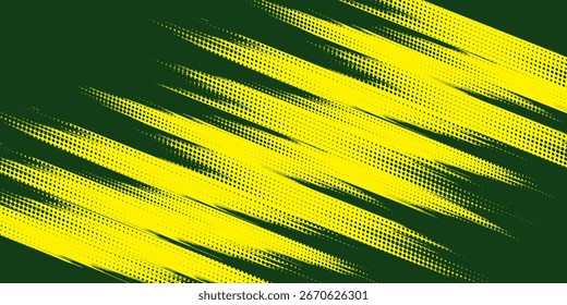 Fondo amarillo del movimiento del cepillo del grunge con efecto del semitono