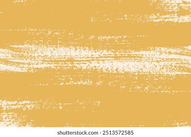 Yellow grunge distressed textured background. Thick brush strokes grungy backdrop