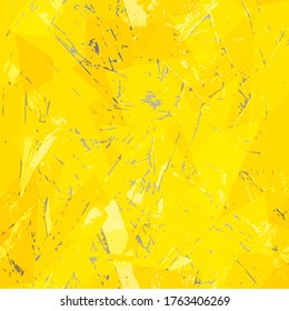 Yellow grunge vector seamless texture.