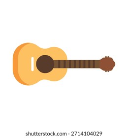Guitarra amarilla, Gráficos de Illustrator, aislados