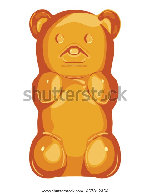 黄色いグミ熊のベクターイラスト のベクター画像素材 ロイヤリティフリー