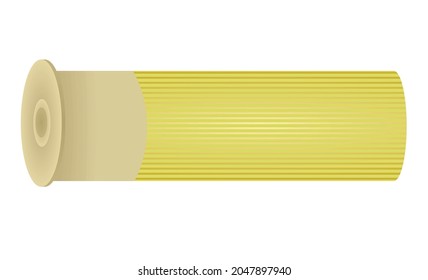 Balas con arma amarilla. ilustración vectorial