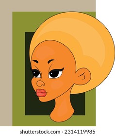 yellow hair lady, pretty lady
