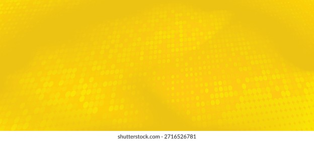 Fondo de semitono amarillo Textura punteada pixelada brillante