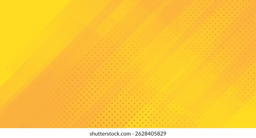 yellow halftone background with diagonal gradient lines and dotted texture, perfect for comic-style designs and modern graphic projects.