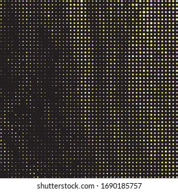 Fondo de semitono amarillo. Cartel Abstracto Rosa. Patrón vector rojo. Pincel de puntos anaranjados. Patrón de círculo azul. Patrón degradado púrpura. Sucio. Papel de escritorio geométrico.