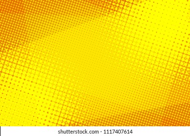 Yellow halftone background. Pop art retro vector illustration vintage kitsch drawing