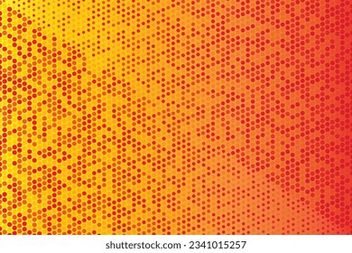 Fondo de degradado de fondo de fondo de fondo de color amarillo de media tonalidad de la textura de grano de píxeles pop de píxeles