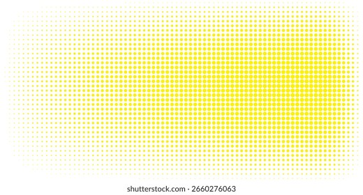 Padrão de pontos de meio-tom amarelo com gradiente de fundo Design vetor eps10