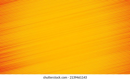 Yellow halftone, dotted, line background. Abstract gradient texture or pattern. Vector design illustration