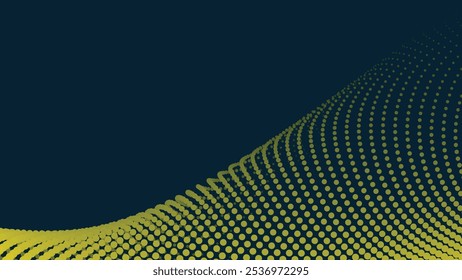 Medio tono amarillo con fondo abstracto degradado para el telón de fondo o presentación