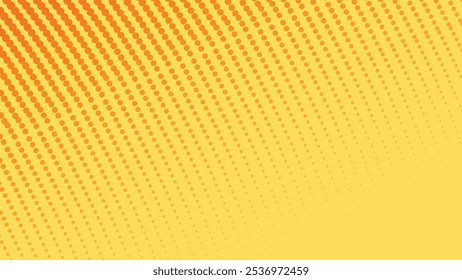 Yellow halftone with gradient abstract background for backdrop or presentation