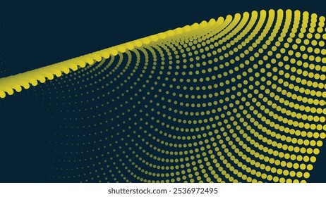 Medio tono amarillo con fondo abstracto degradado para el telón de fondo o presentación