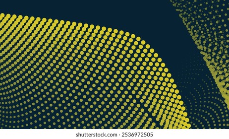 Medio tono amarillo con fondo abstracto degradado para el telón de fondo o presentación