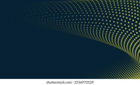 Medio tono amarillo con fondo abstracto degradado para el telón de fondo o presentación