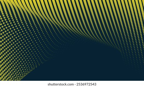 Medio tono amarillo con fondo abstracto degradado para el telón de fondo o presentación