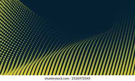 Yellow halftone with gradient abstract background for backdrop or presentation