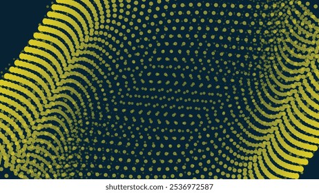 Yellow halftone with gradient abstract background for backdrop or presentation