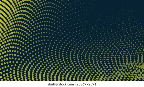 Yellow halftone with gradient abstract background for backdrop or presentation